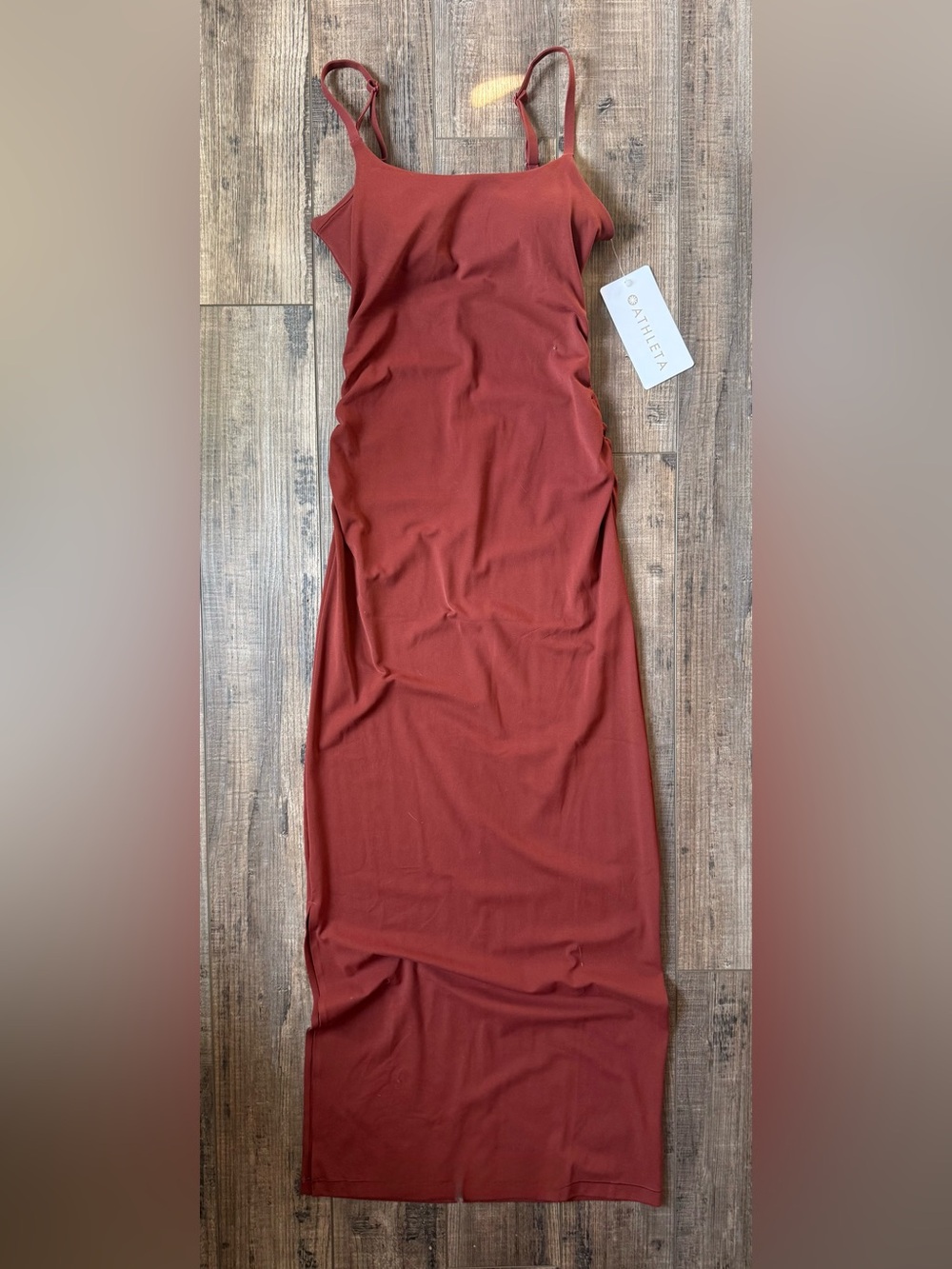 Athleta Transcend Maxi Dress Rust XXS